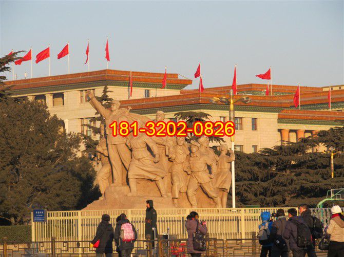 紅軍石雕，廣場景觀石雕 (2)